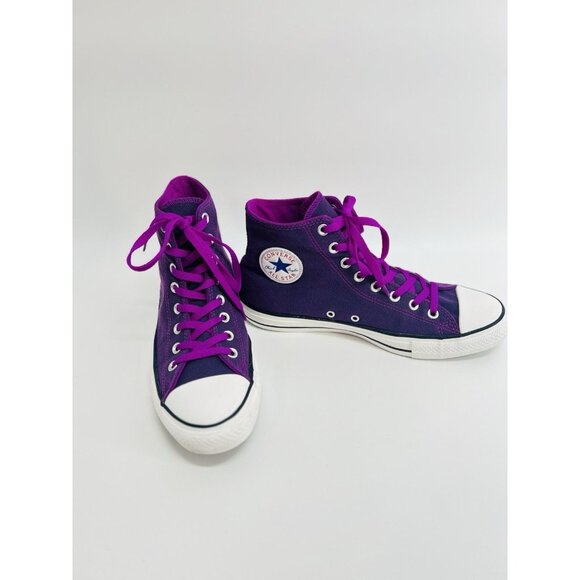 Converse All Star Chuck Taylor High Top Sneaker Electric Purple Women’s 11 EUC - Picture 1 of 12